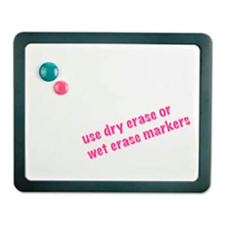 Universal Universal Recycled Cubicle Dry Erase Board, Plastic Frame, 15-7/8"W x 12-7/8"H, White Melamine UNV08165